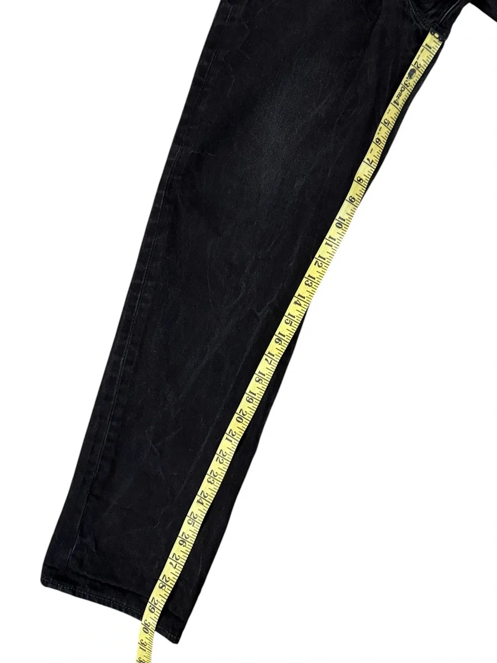 Levis 501 CT Custom Tapered Black Jeans Marbled Charcoal Wash 38x32 Fits 36x30